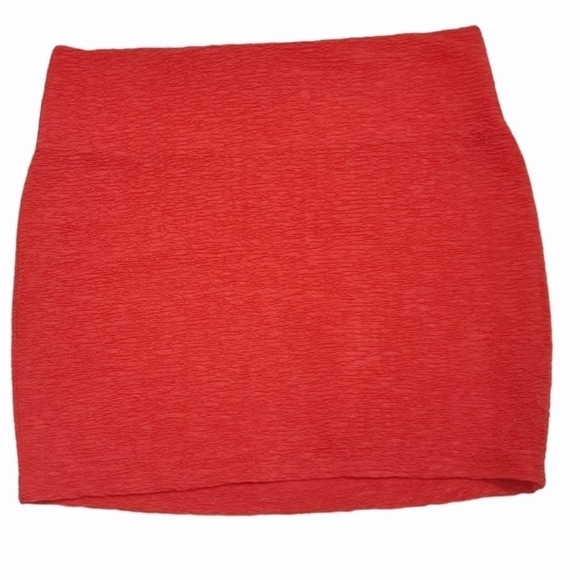 3/$25 BCBGENERATION Womens Skirt Orange Mini Medium Tropical Vacation Cruise M - Picture 1 of 4